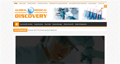 Desktop Screenshot of globalmedicaldiscovery.com