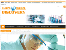 Tablet Screenshot of globalmedicaldiscovery.com